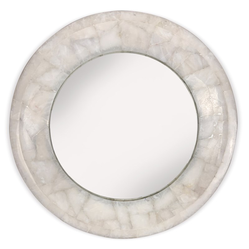 Allira Quartz Round Mirror