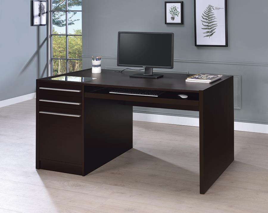 Halston 60-inch 3-drawer Office Computer Desk