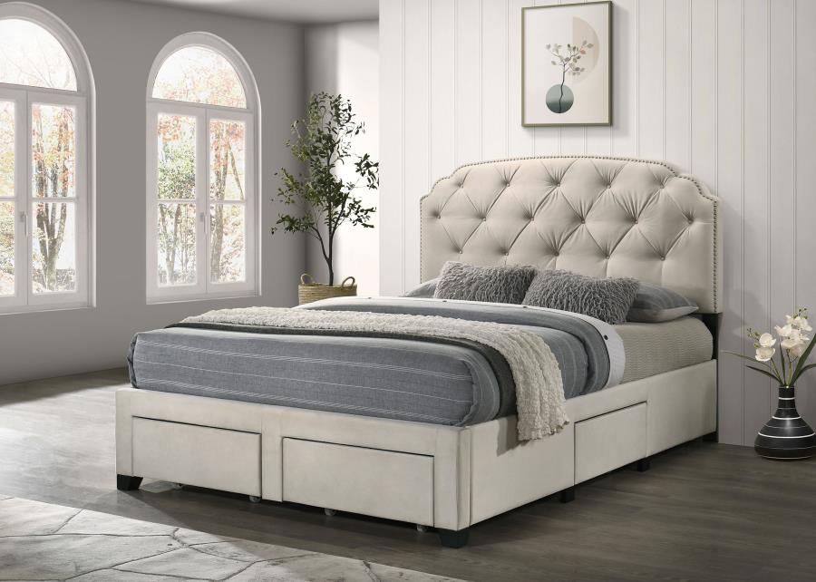 Marianna 4-drawer Upholstered Storage Bed