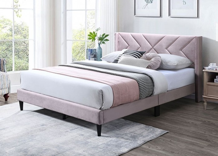 Cherry Contemporary Bed 