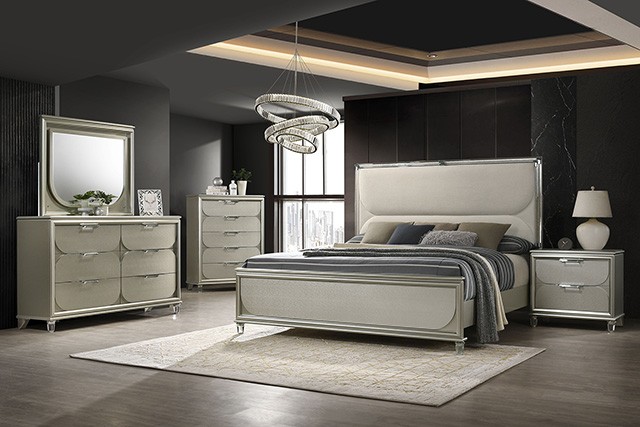 Sheridan Contemporary Bed with LED on Headboard