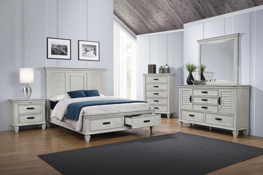 Franco Wood Storage Panel Bed