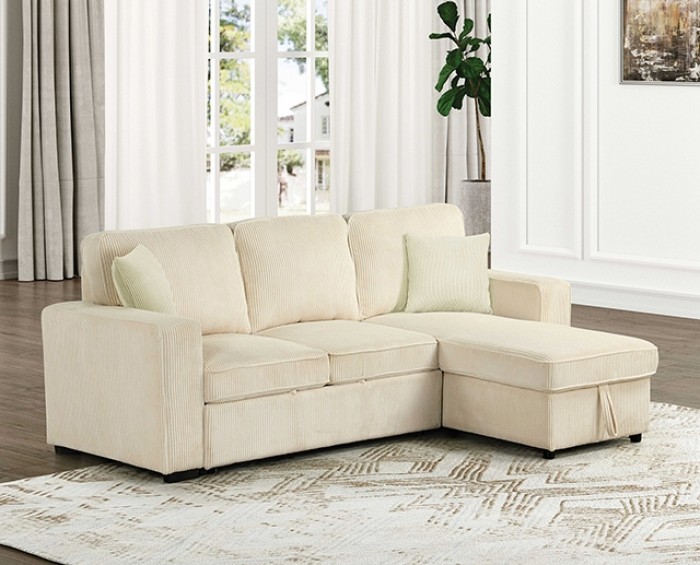 Yves Contemporary Corduroy Sectional Sofa