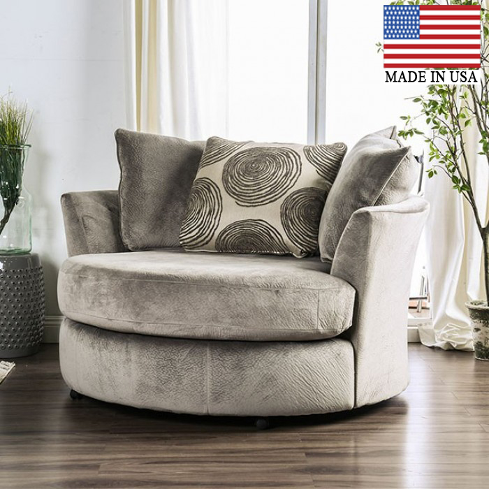 Bonaventura Flared Arms Swivel Chair