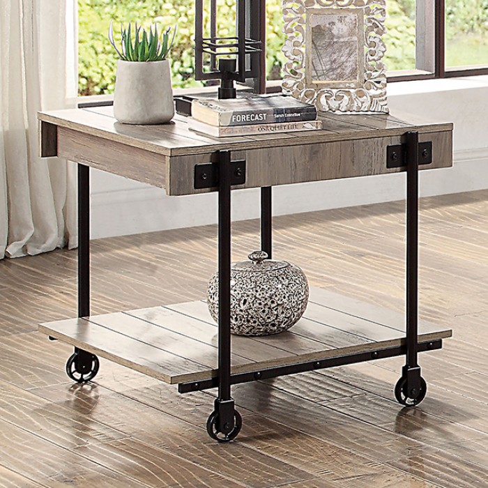 Lobb Replicated Wheel Legs End Table