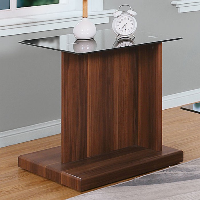 Mannedorf Replicated Wood Grain End Table
