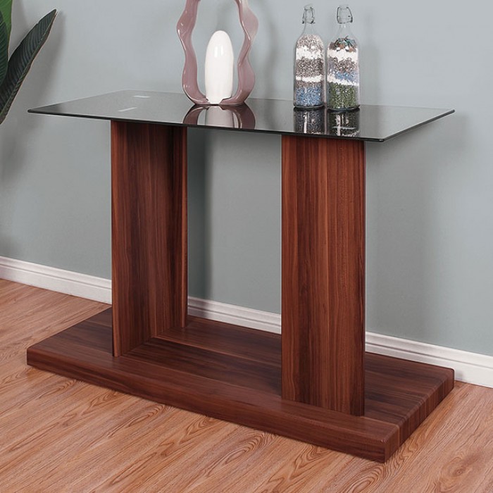 Mannedorf Replicated Wood Grain Sofa Table