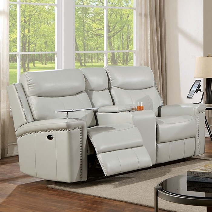 Florine Transitional Power Loveseat