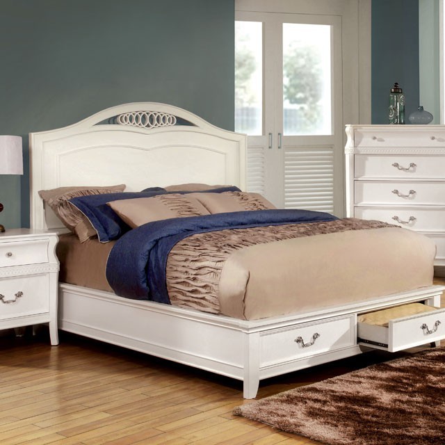 Elvas Transitional Platform Bed with Storage