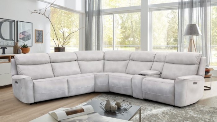 Edmondus Extendable Footrest Power Sectional Sofa