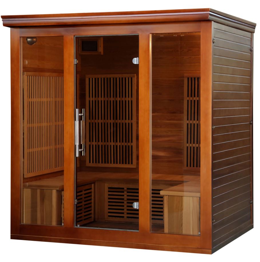 Cedar Elite 4-5 Person Premium Sauna w/ 9 Carbon Heaters