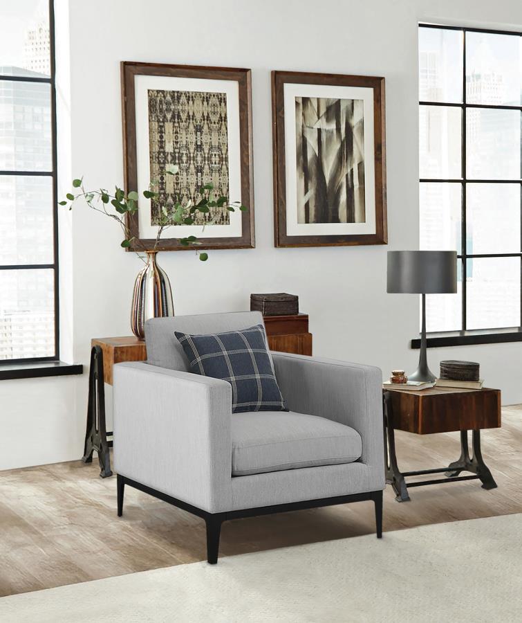 Apperson Upholstered Track Arm Accent Chair