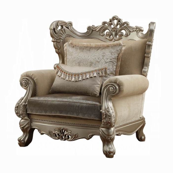 Ranita Traditional Style Chair with 2 Pillows