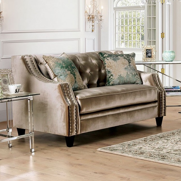 Elicia Transitional Love Seat