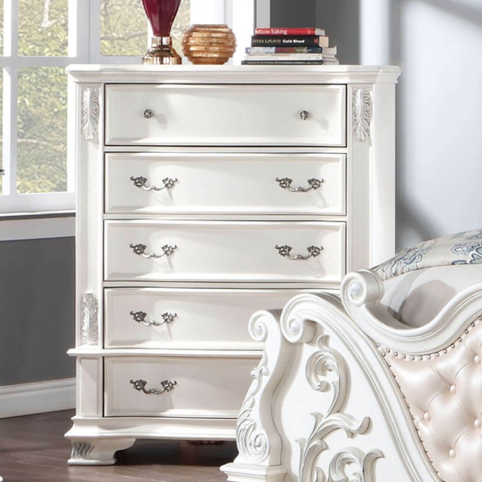 Esparanza Traditional Chest with Faux Wood Carved Details
