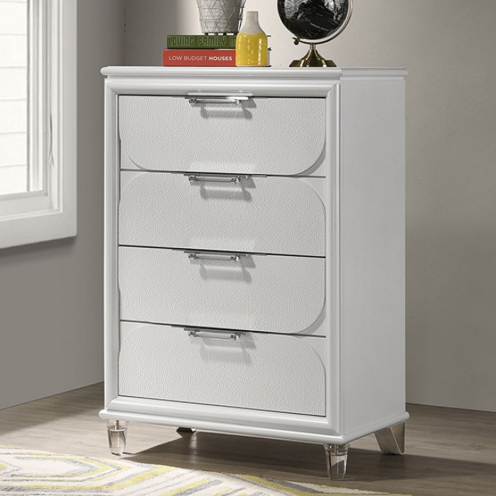 Lareina Contemporary Chest with Embossed Panels