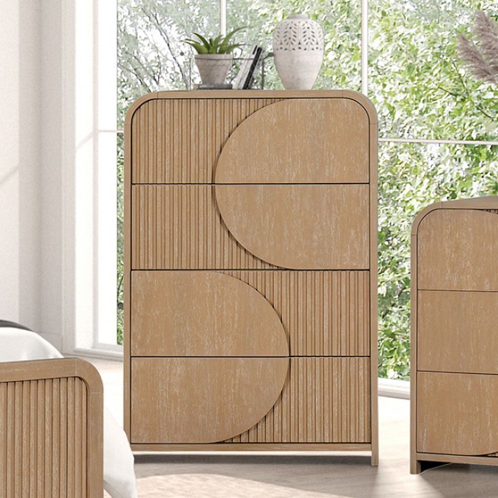 Tangentry Modern 4 Drawer Chest