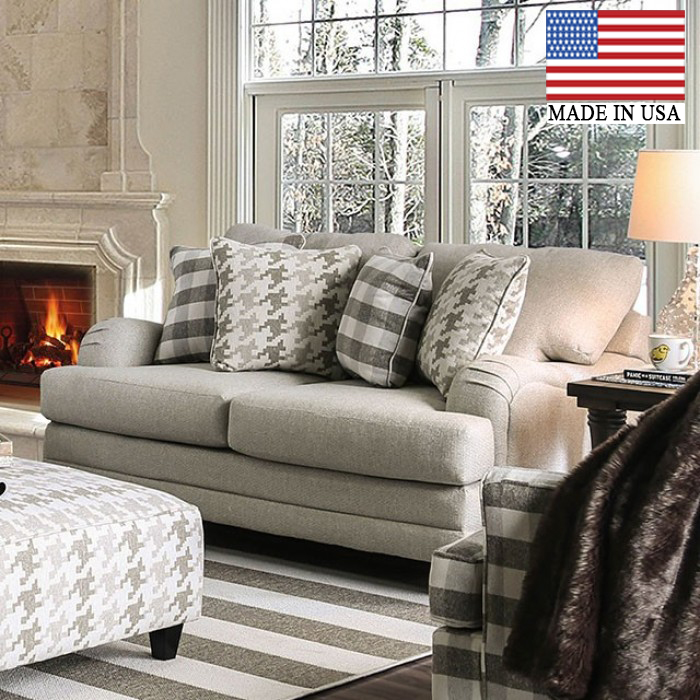 Christine S-Sloped Arms Loveseat