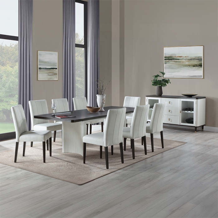 Carena Rectangular Dining Table with Leaf