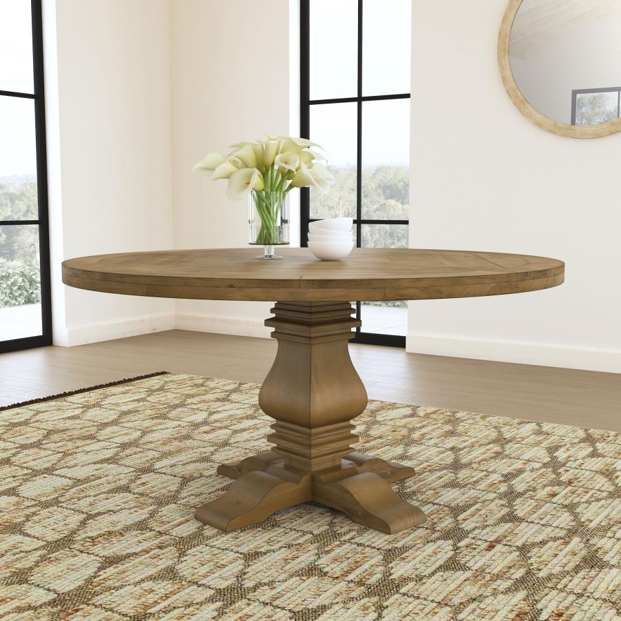 Florence Round 60-inch Wood Dining Table