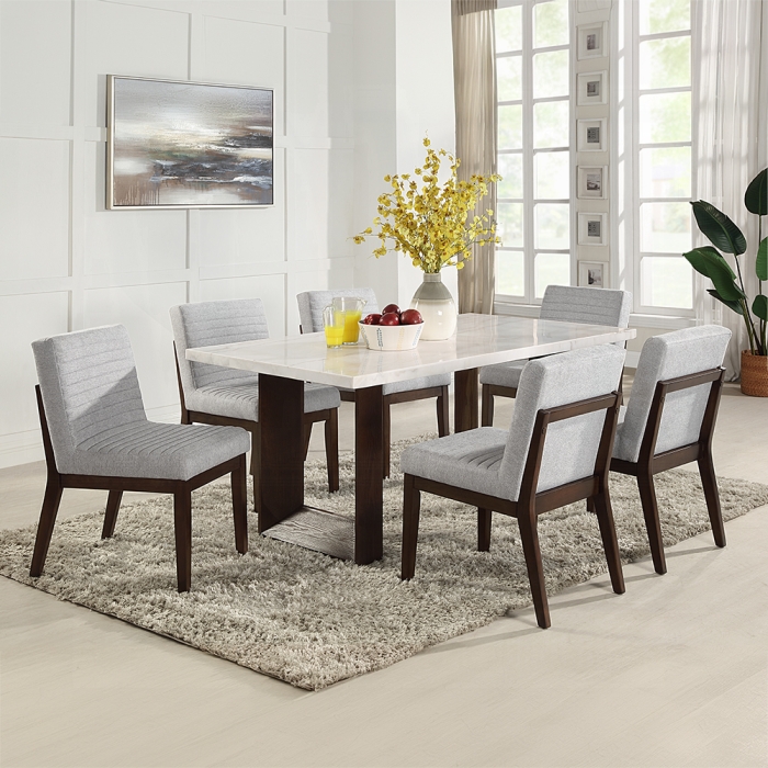 Edwyn Dining Table with Marble Top