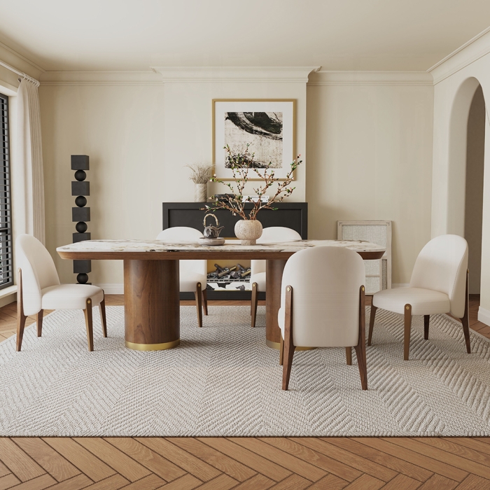 Willene II Dining Table with Ceramic Top