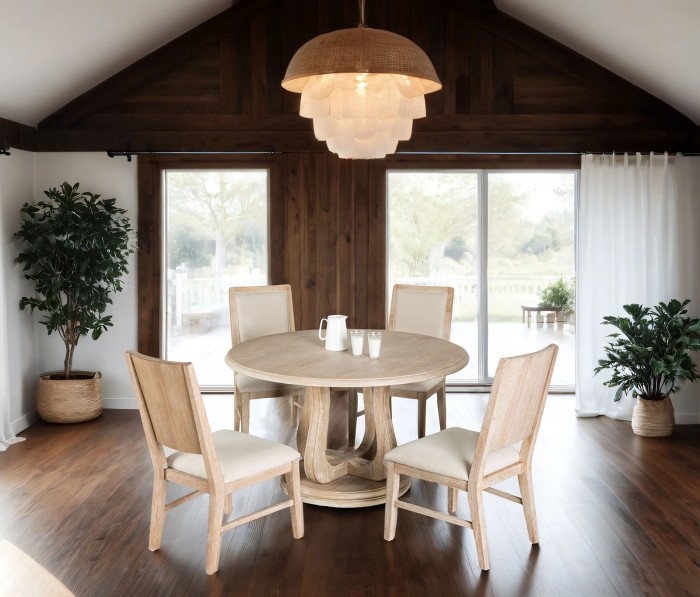 54" Orbetello Transitional Round Dining Table
