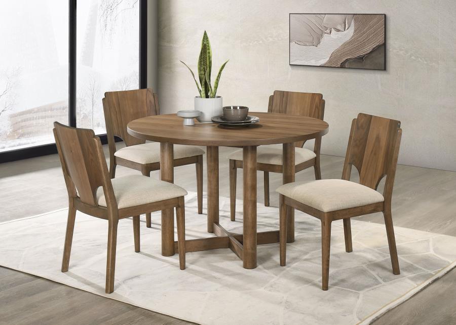 Crestmore 46-inch Round Wood Dining Table