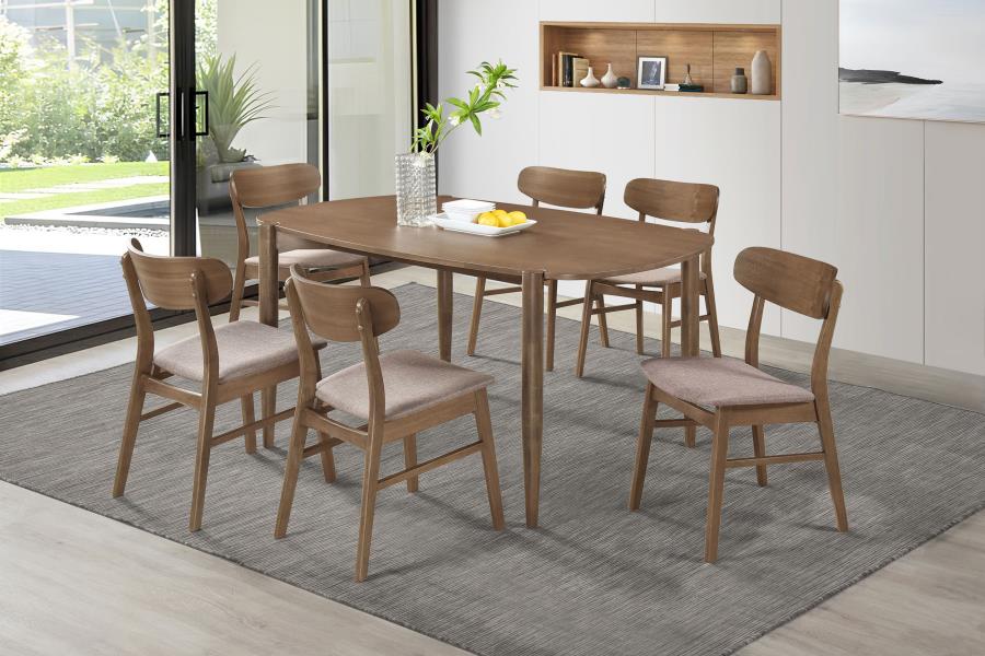 Dortch Oval 63-inch Solid Wood Dining Table