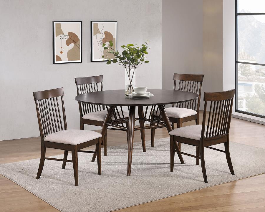 Everton Round 53-inch Wood Dining Table