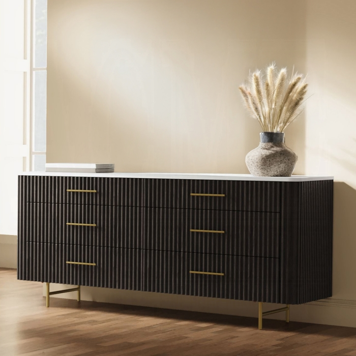 Clayten Marble Top Dresser