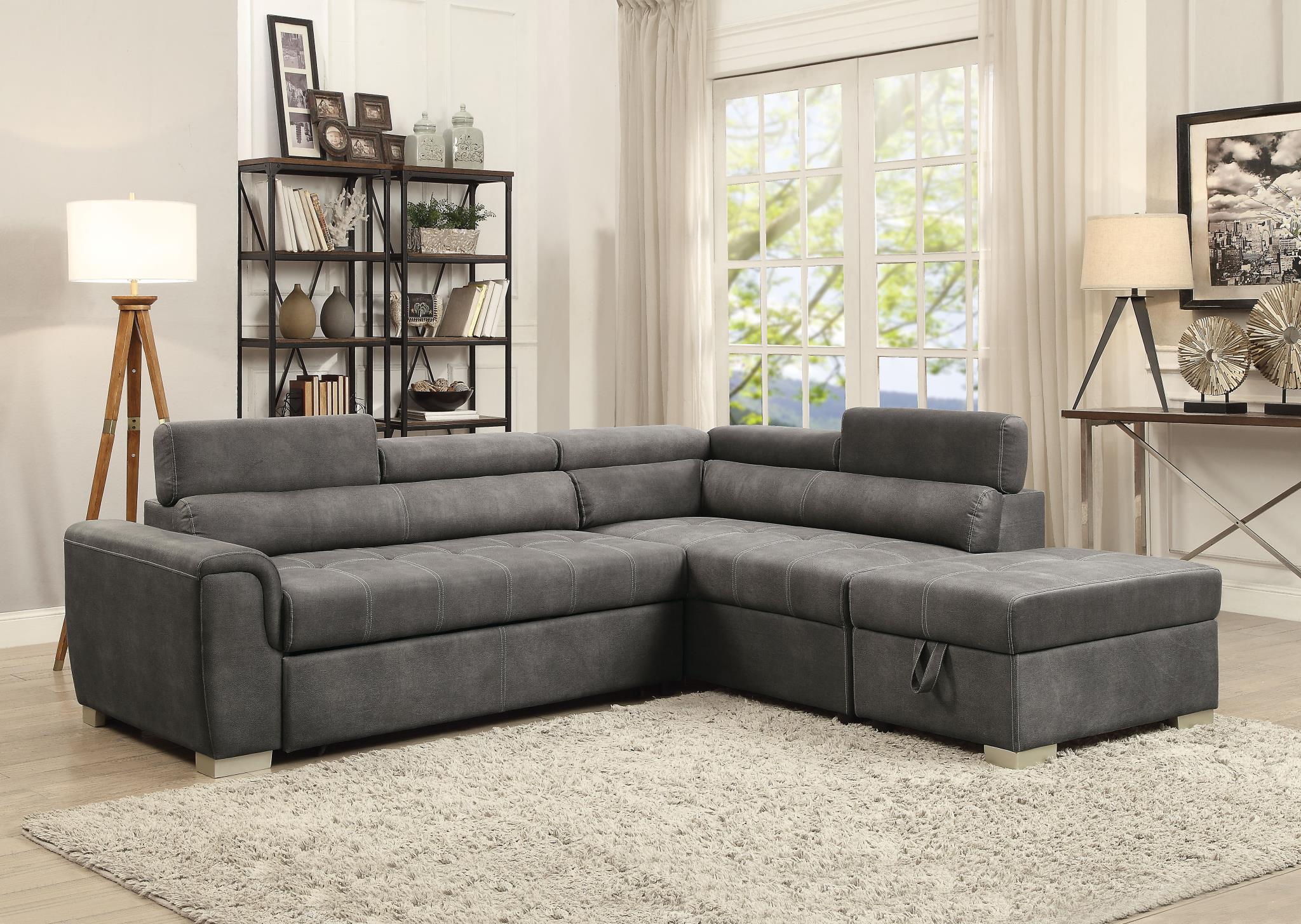 Thelma Sectional Sofa with Pull-Out Bed