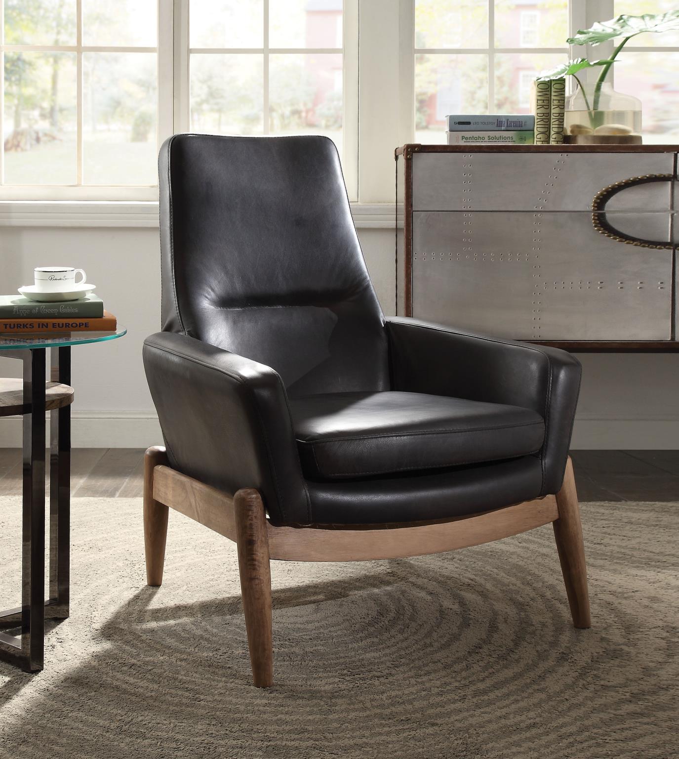 Dolphin Mid-Century Inspired Accent Chair