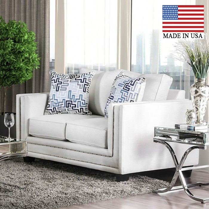 Ilse Contemporary Track Arms Loveseat