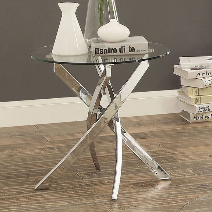 Laila Criss-Cross Base End Table