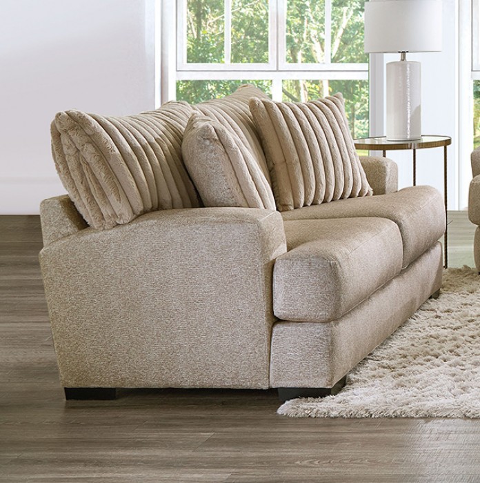 Loughlin Transitional Loveseat with T-Seat Cushions
