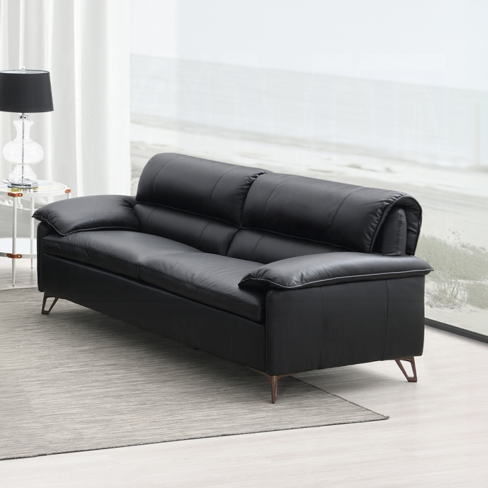Eilene Leather Upholstered Loveseat