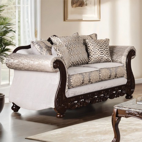 Catalonia Traditional Rolled Arms Loveseat