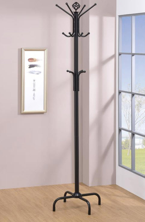 Collier 12 Hook Freestanding Coat Rack Hat Hanger