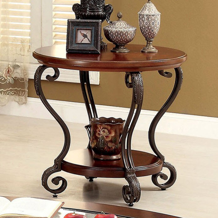 May Ornate Design End Table