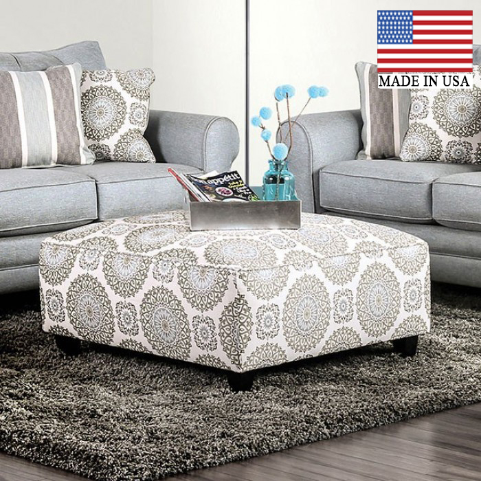 Misty Transitional Ottoman