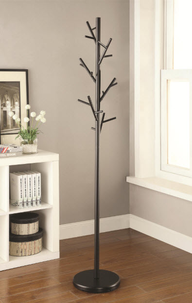 Clover 18 Hook Freestanding Metal Coat Rack Hat Hanger