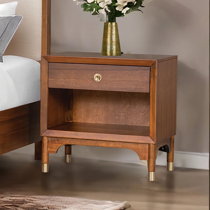 Hepburne Mid-Century Modern Nightstand