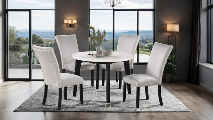 Sabro Marble Table Top Round Dining Table
