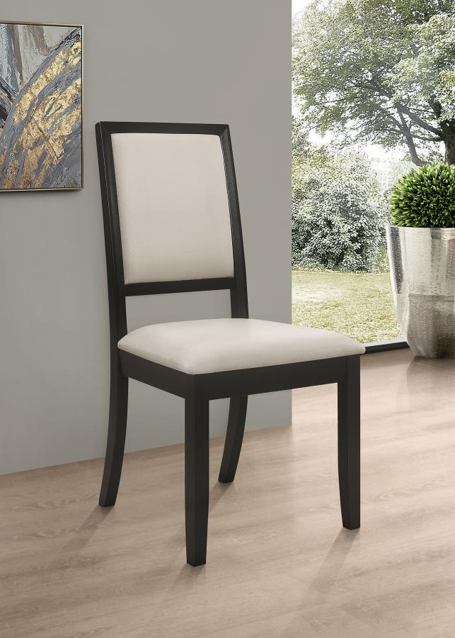 Louise Upholstered Wood Dining Side Chair Set of 2