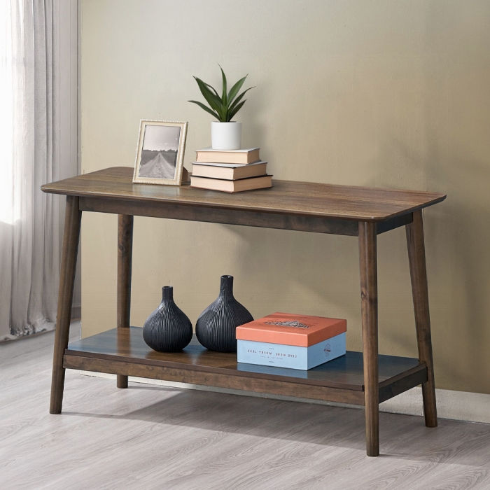 Lamonte Minimalist Sofa Table with Shelf