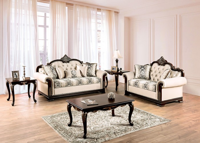 Yucatan Traditional Rolled Arms Sofa with Nailhead Trim