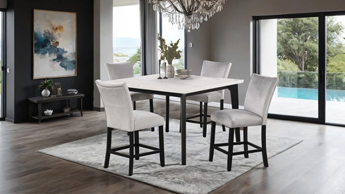 Sabro Contemporary Square Counter Height Table