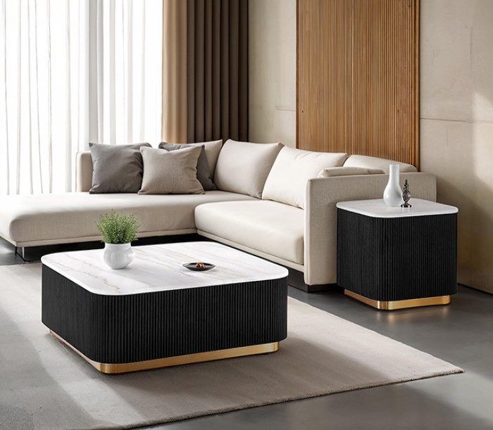 Virden Contemporary Square Cocktail Table