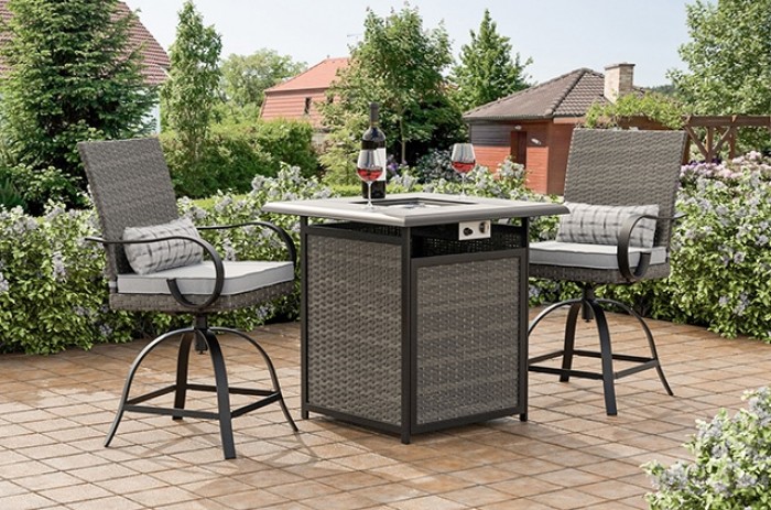 Arosa Contemporary Fire Pit Counter Ht. Table